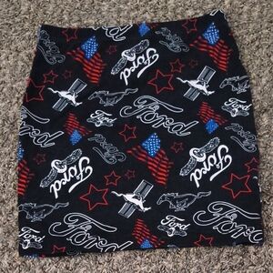 Forever 21 Ford Mustang Mini Pencil Skirt